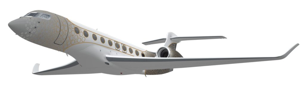 “Back to Future” concept for Gulfstream G700 by M&R Associates Design
